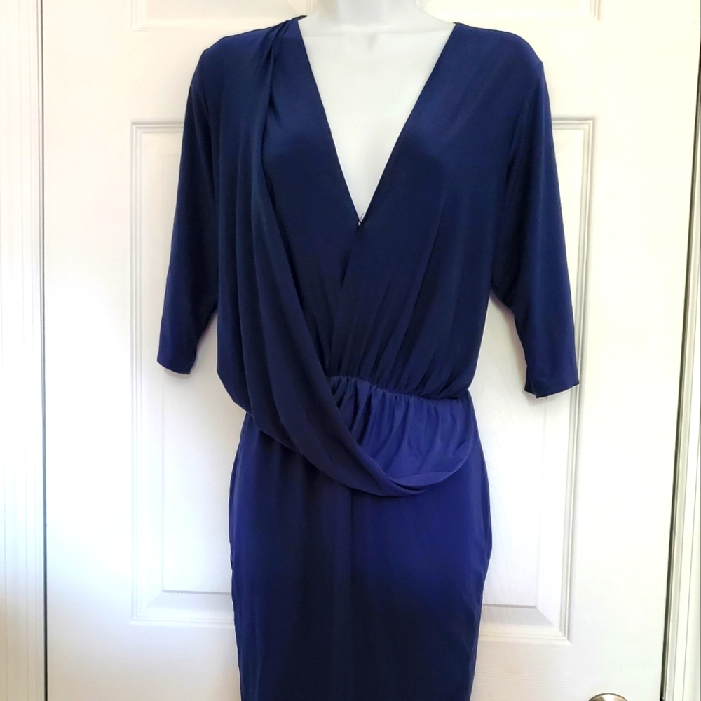 Dress ASOS Wrap Slinky Dress Size M bodycon